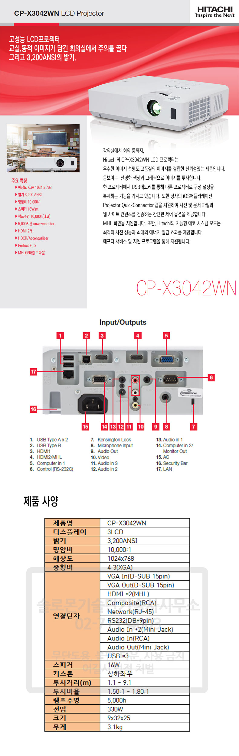 Ÿġ LCD  CP-X3042WN