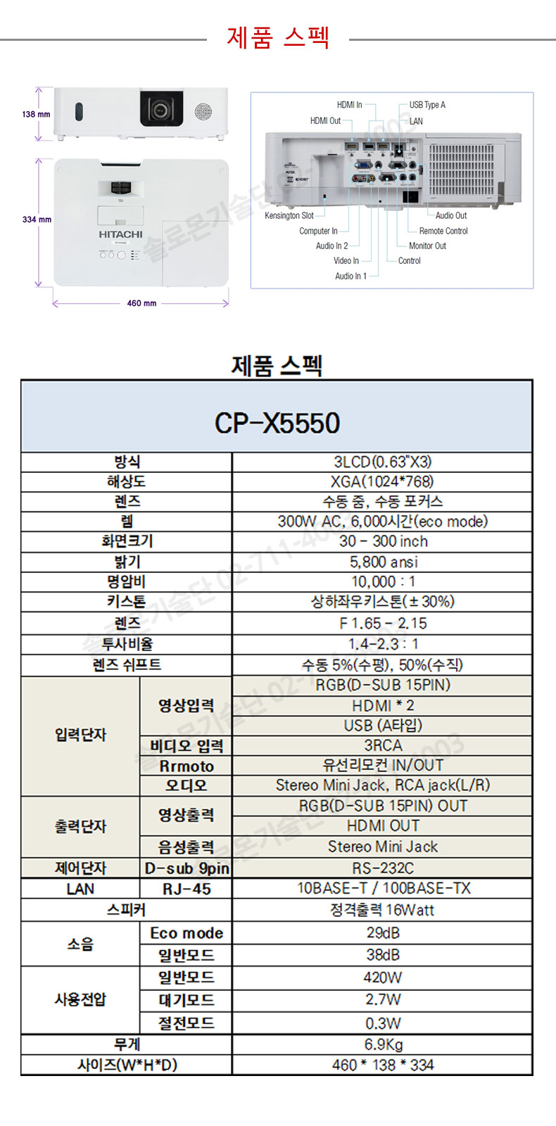 CP-X5550 Ÿġ LCD
