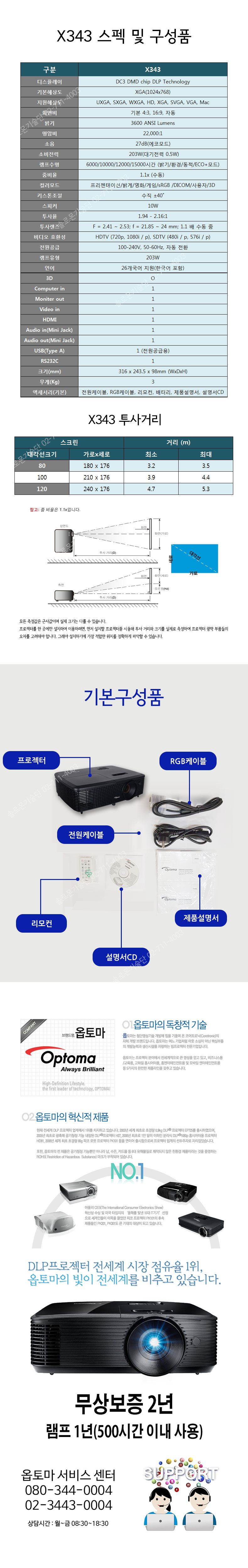 X343 ¿ÉÅ丶 xga ÇÁ·ÎÁ§ÅÍ 3600¾È½Ã X343
